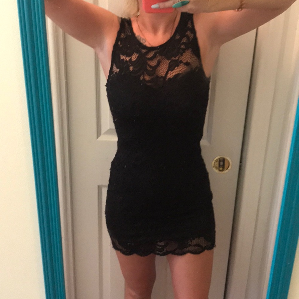 Sexy Black Lace Dress